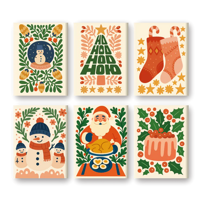 Coffret “Ho-Ho-Ho” – 6 peintures par numéro