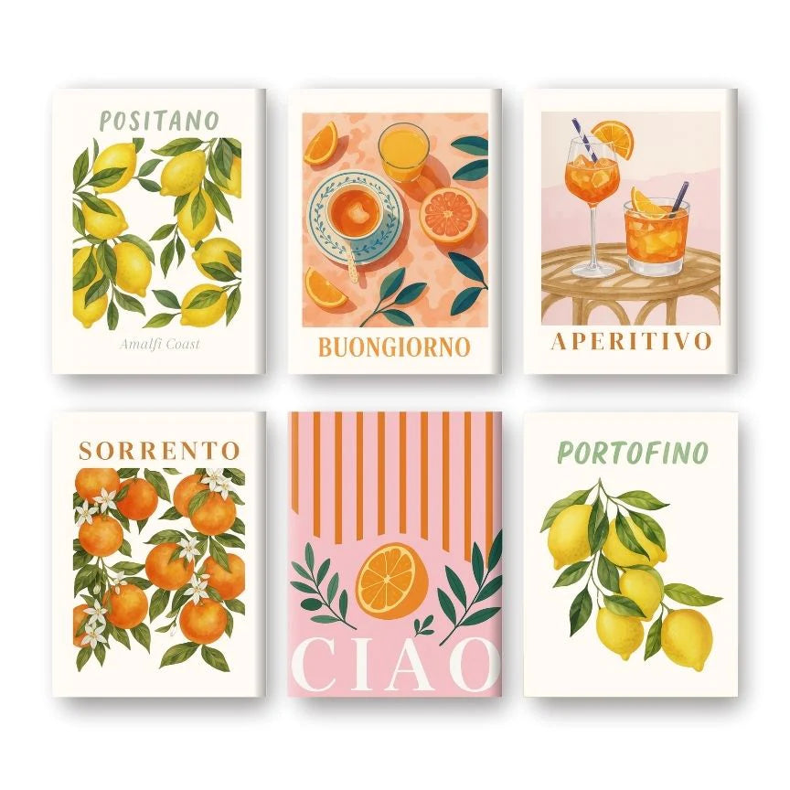 Coffret “Italian Fruit” – 6 peintures par numéro