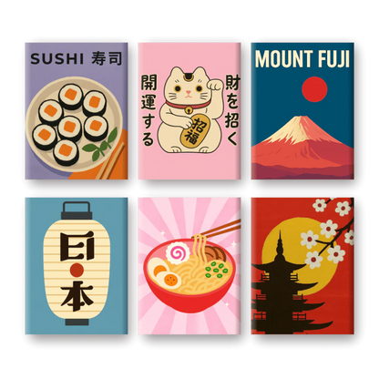 Coffret “Kawaii” – 6 peintures par numéro