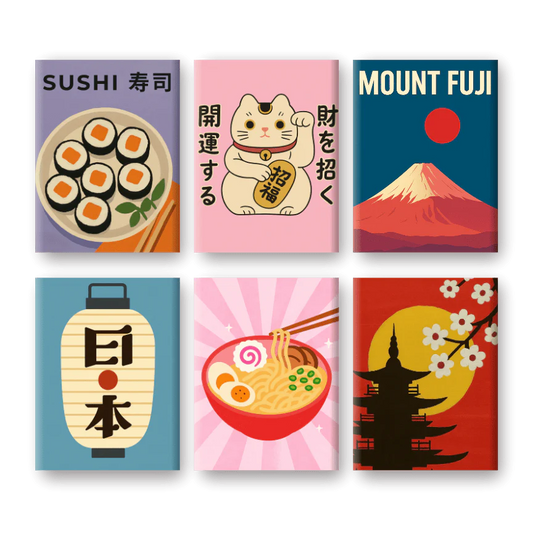 Coffret de 6 peintures par numéro “Kawaii”