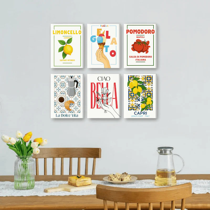 Coffret “L’Italien” – 6 peintures par numéro