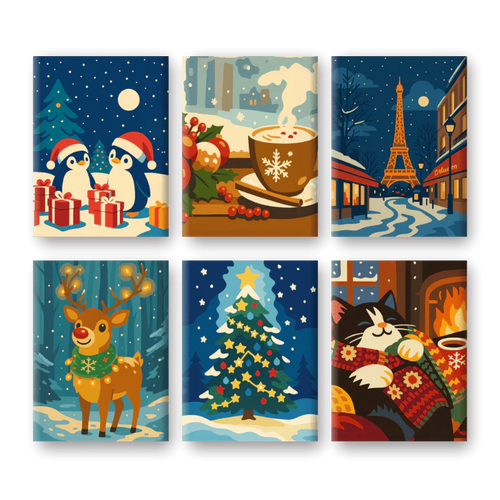 Coffret de peinture par numéro « Magie de Noël » – Noël