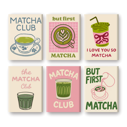 Coffret “Matcha Club” – 6 peintures par numéro