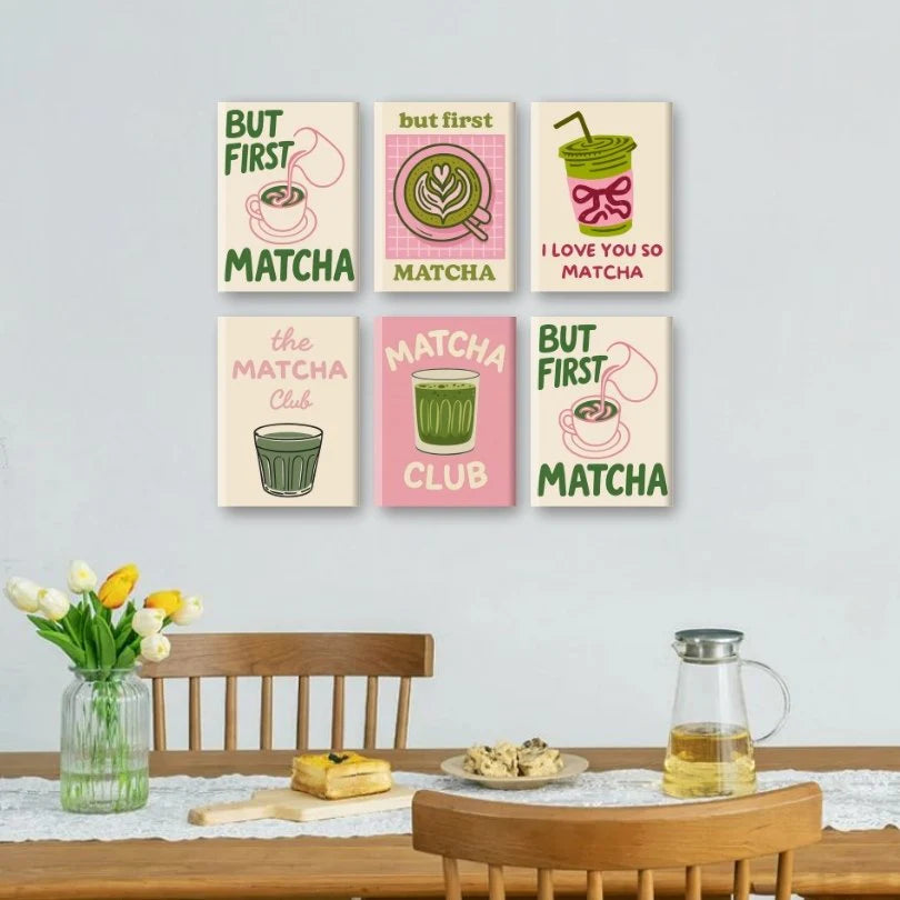 Coffret “Matcha Club” – 6 peintures par numéro