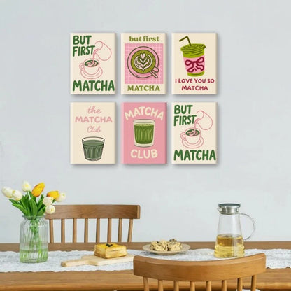 Coffret “Matcha Club” – 6 peintures par numéro