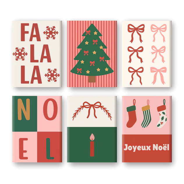 Coffret de 6 peintures par numéro “NOËL”