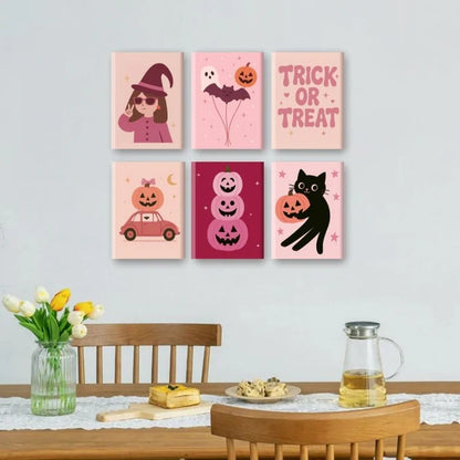 Coffret “Pinkoween” – 6 peintures par numéro