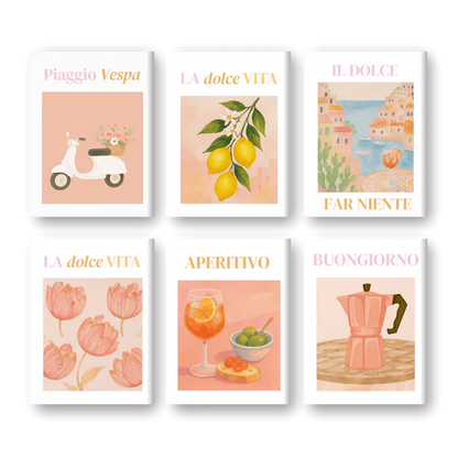 Coffret “Vibes Italiennes” – 6 peintures par numéro