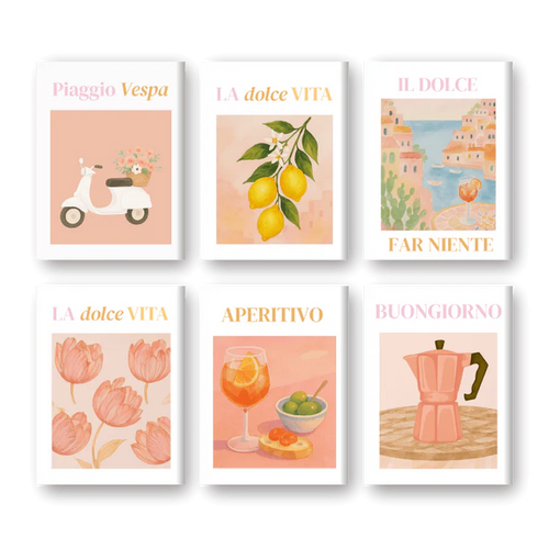 Coffret “Vibes Italiennes” – 6 peintures par numéro