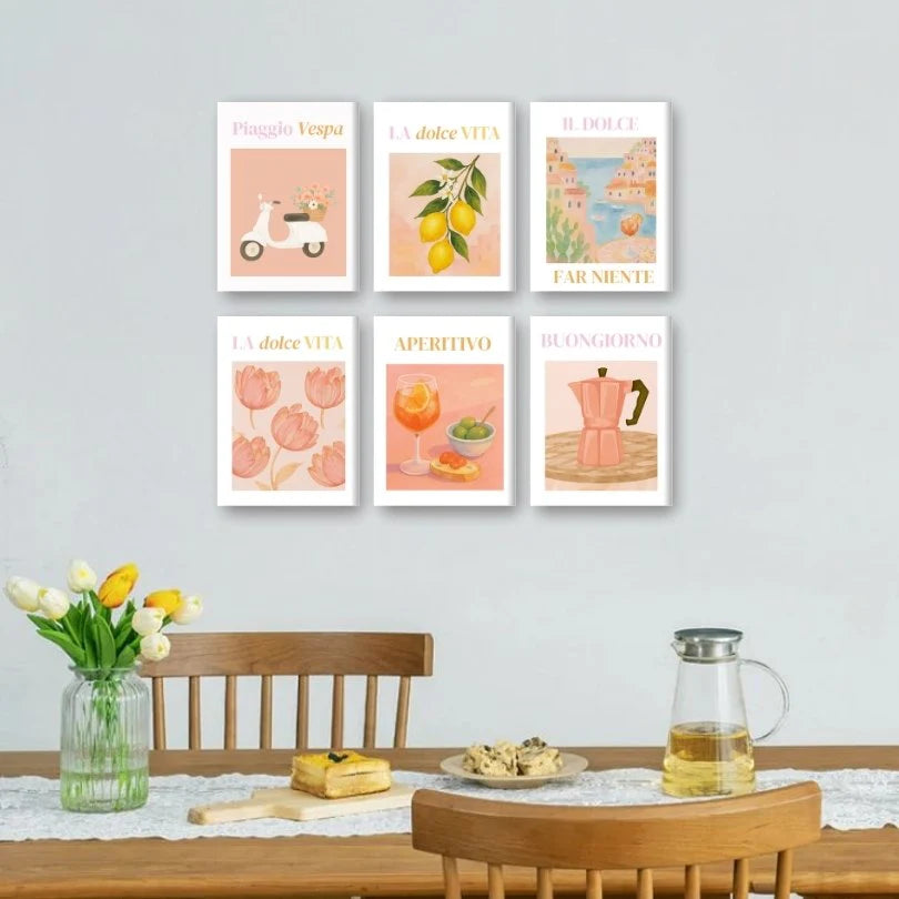 Coffret “Vibes Italiennes” – 6 peintures par numéro