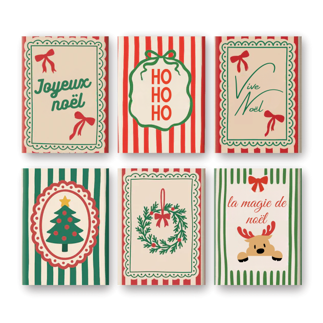 Coffret de 6 peintures par numéro “Vive Noël”