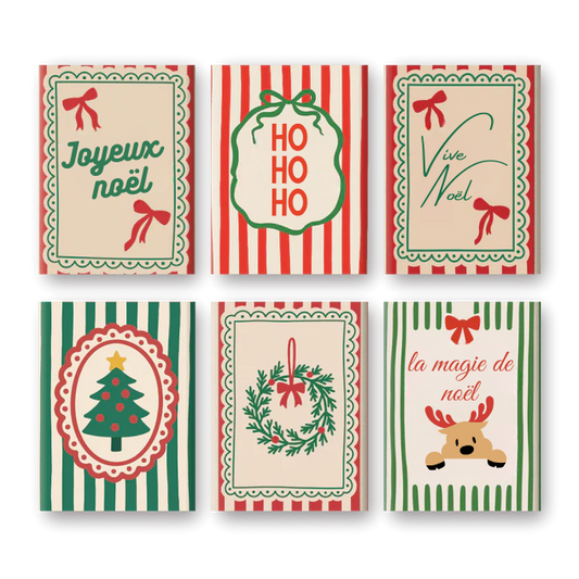 Coffret de 6 peintures par numéro “Vive Noël”