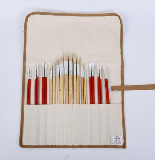Étui à pinceaux en toile – Pinceaux inclus – Maison Artsen