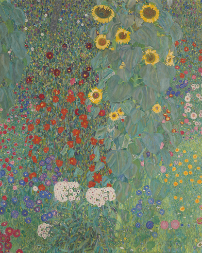 Peinture par numéro adulte Jardin de Campagne Fleuri, visuel complet du design sur toile, Maison Artsen