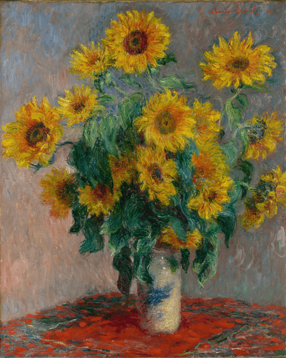 Peinture par numéro adulte Gerbe de Tournesols, visuel complet du design sur toile, Maison Artsen
