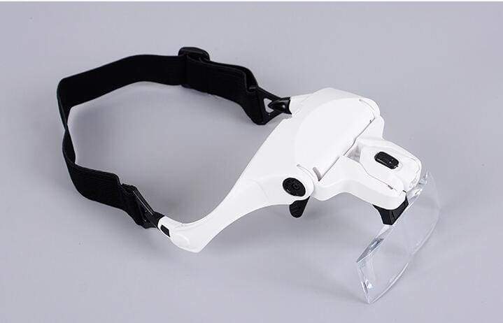 Lunettes loupe de précision avec lampe LED – 5 lentilles – Maison Artsen