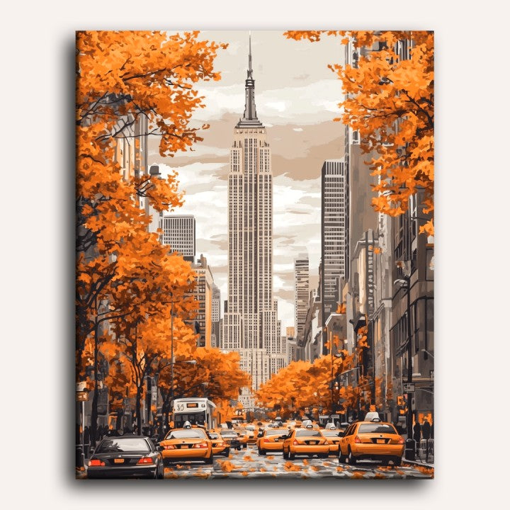Automne à New York - Peinture par numéro Maison Artsen