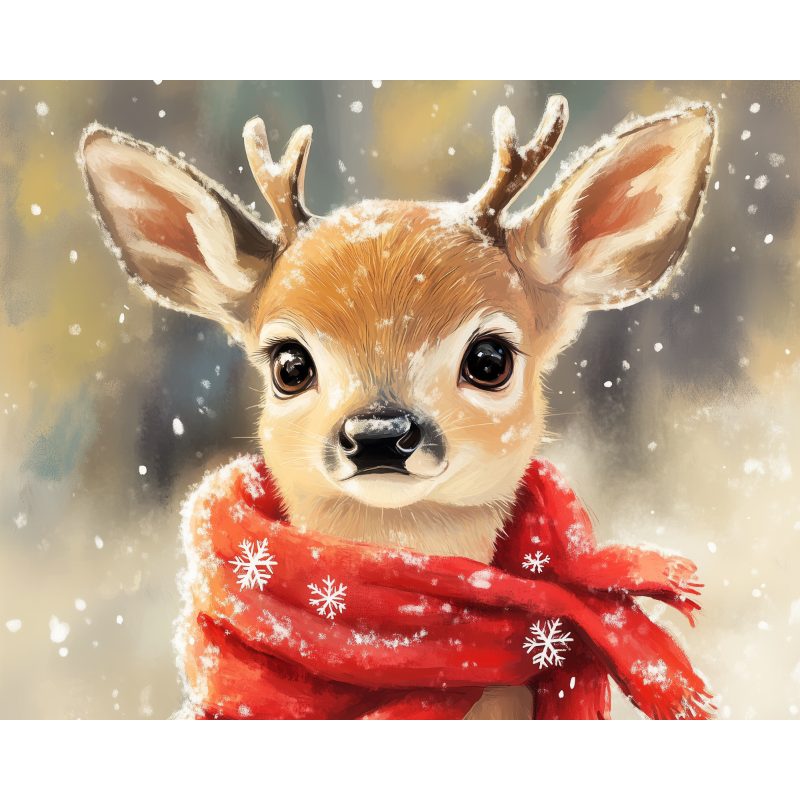 Biche Mignonne - Tableau peinture par numéro