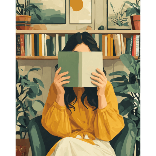 Caché entre les Pages - Peinture par numéro Maison Artsen