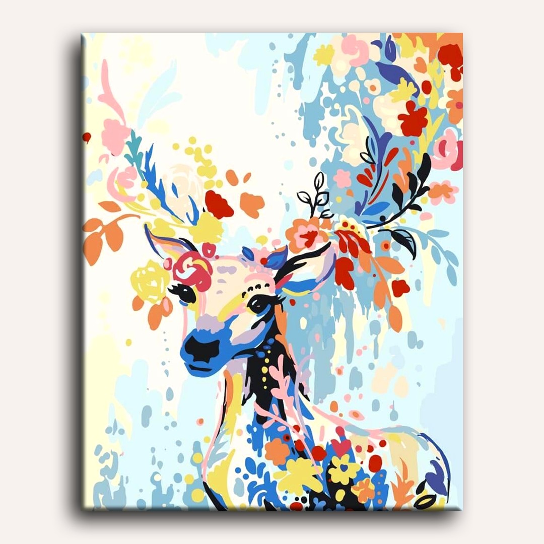 Cerf Printanier - Peinture par numéro Maison Artsen