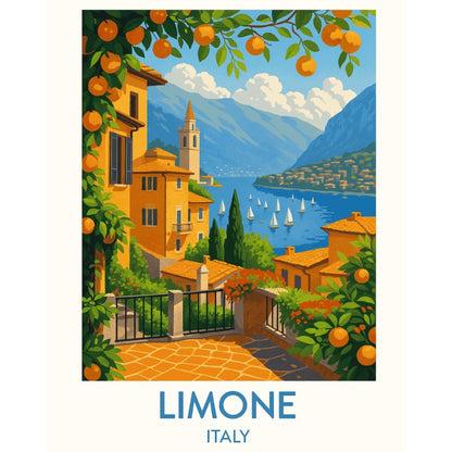 Modèle à peindre Citrons Dolce Vita, peinture par numéro 30×40 cm — Maison Artsen