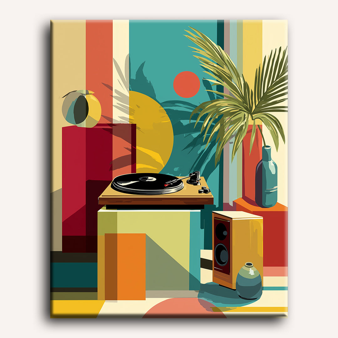Coin Audio - Peinture par numéro Maison Artsen