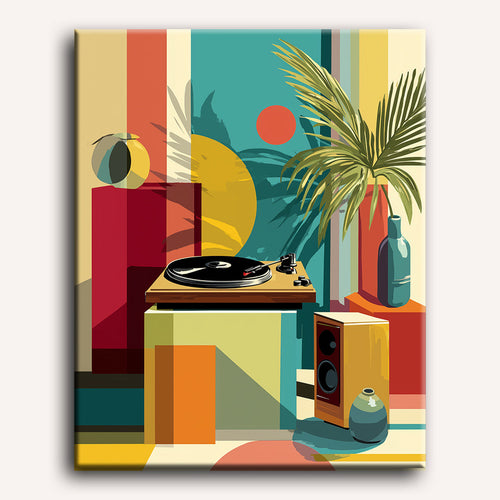Coin Audio - Peinture par numéro Maison Artsen