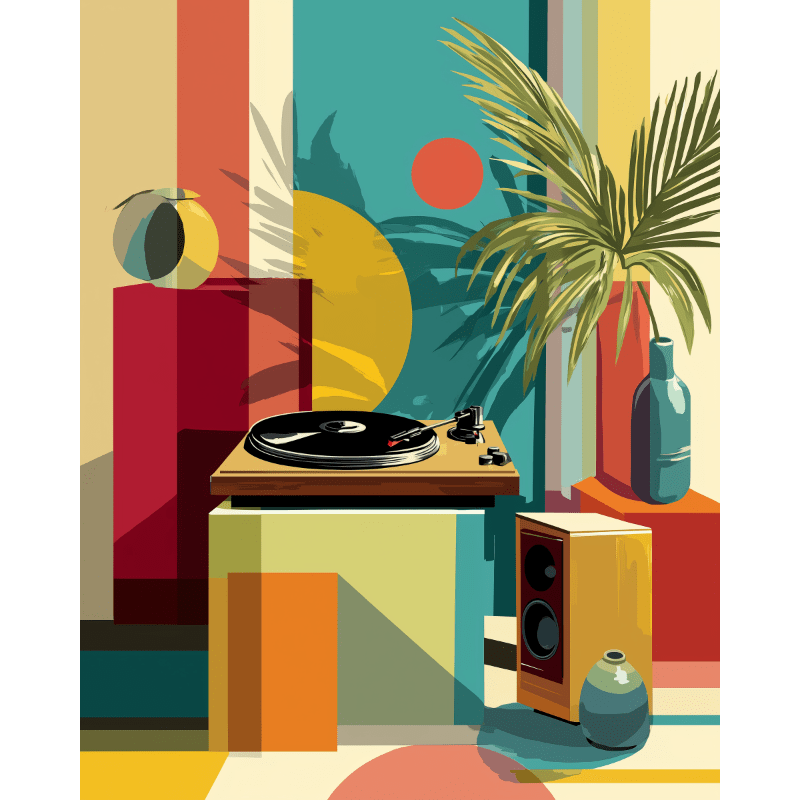 Coin Audio - Tableau peinture par numéro