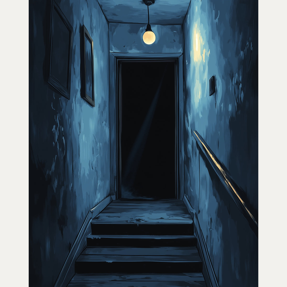 Peinture par numéro adulte Couloir de Minuit, visuel complet du design — Maison Artsen