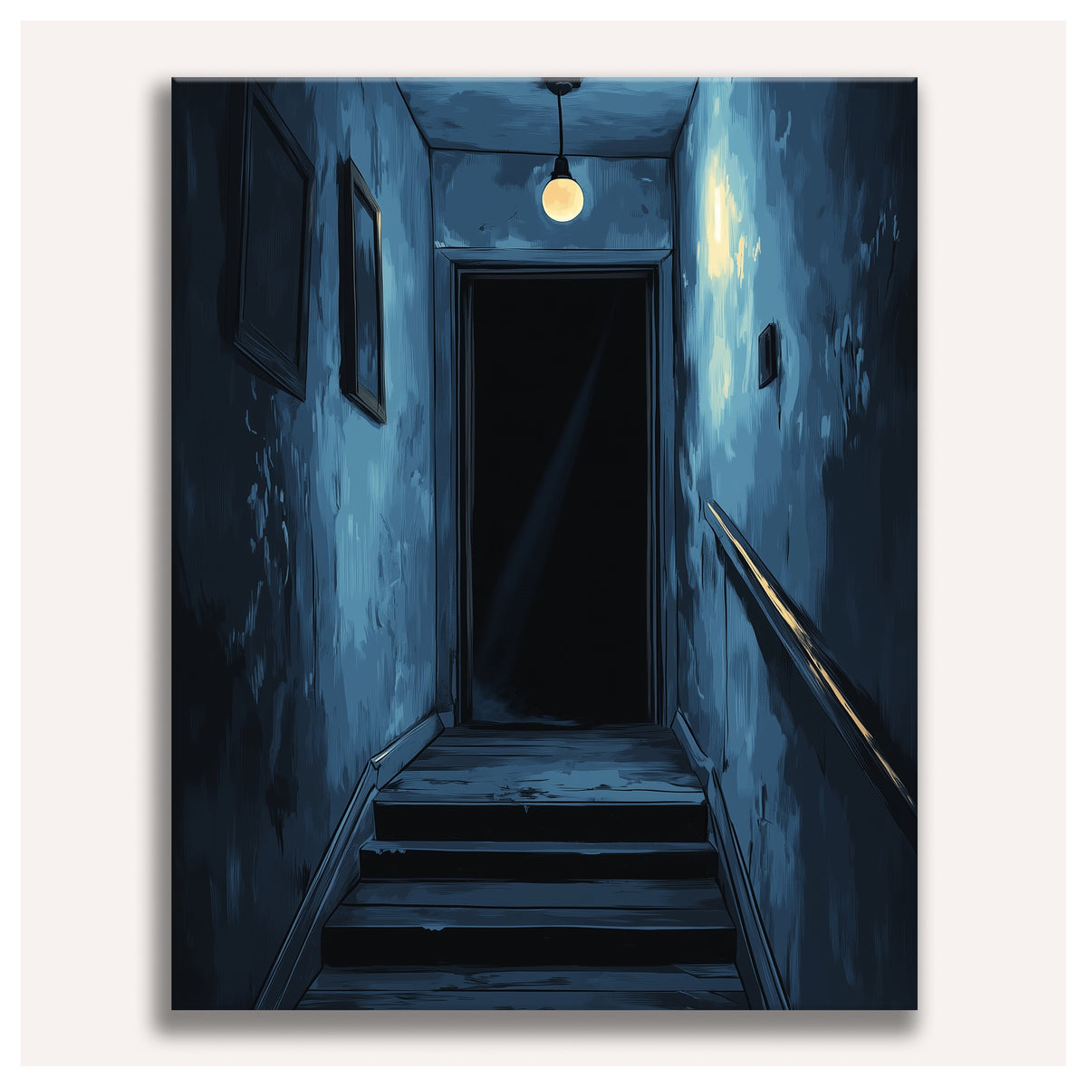 Peinture par numéro adulte Couloir de Minuit, toile tendue vue de face — Maison Artsen