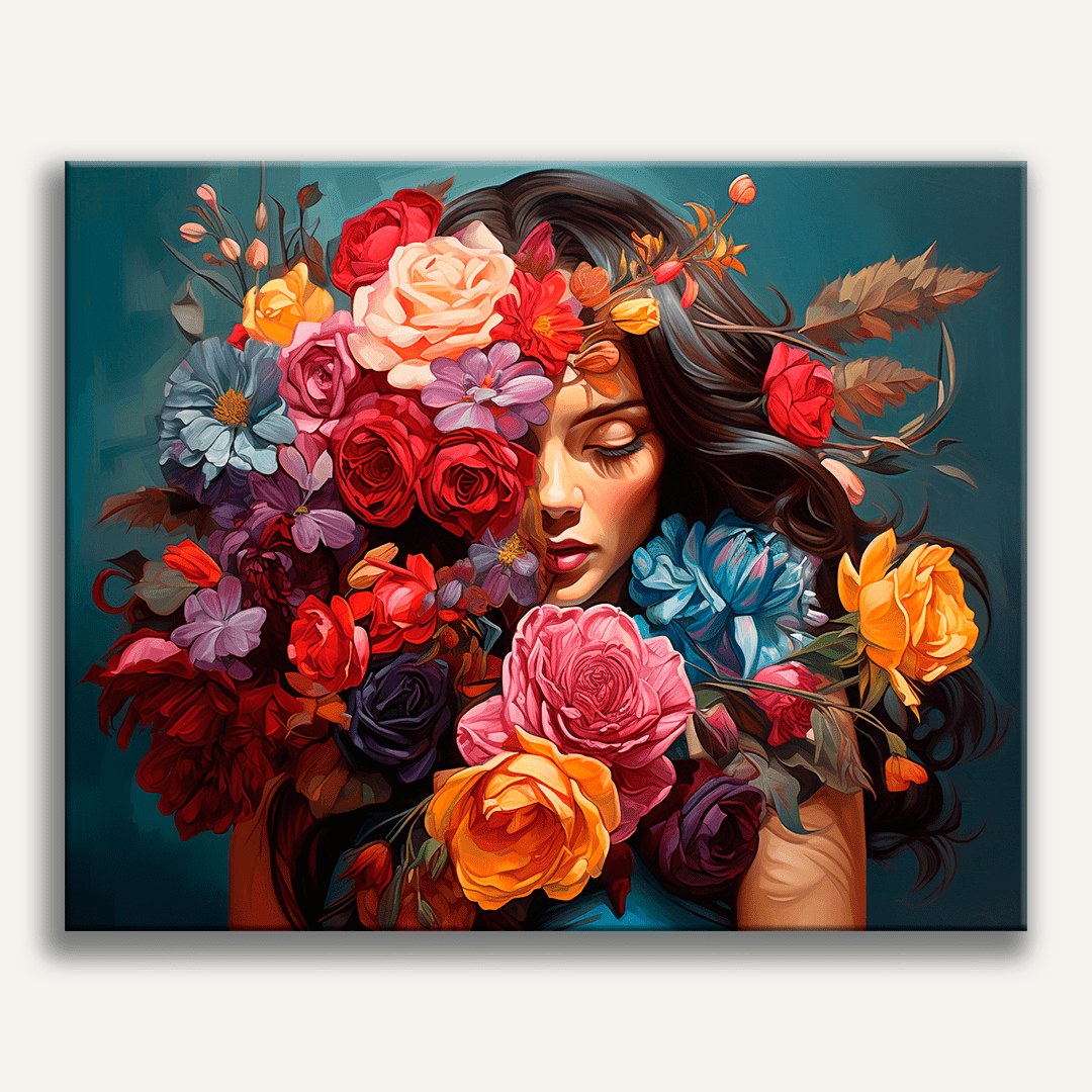 Peinture par numéro adulte Couronne de Roses, toile tendue 30×40 cm — Maison Artsen