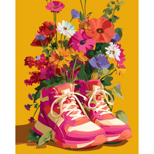 Course vers le Printemps - Peinture par numéro Maison Artsen