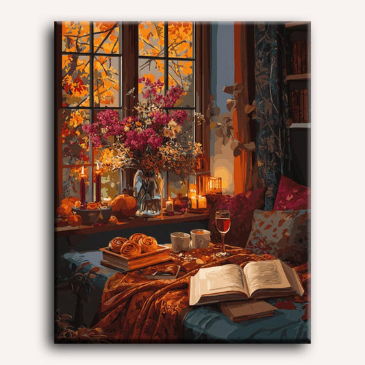 Soirée Cozy - Peinture par numéro Maison Artsen