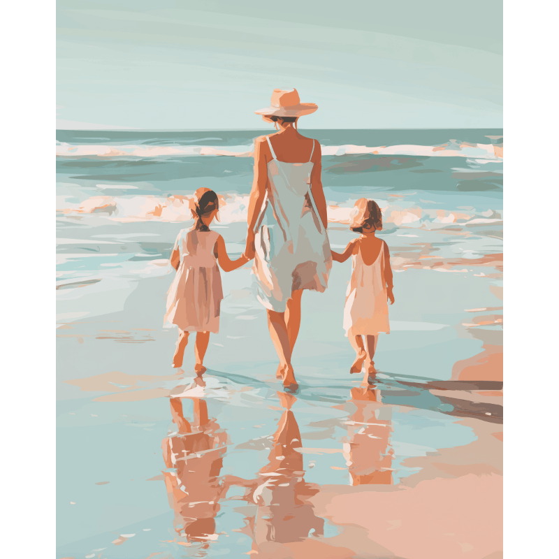 Deux Filles - Peinture par numéro Maison Artsen