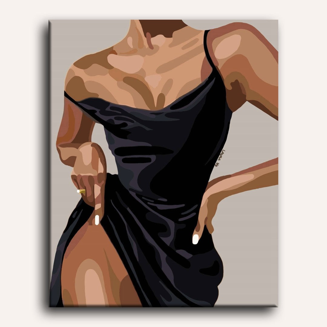 Femme Élégante - Peinture par numéro Maison Artsen