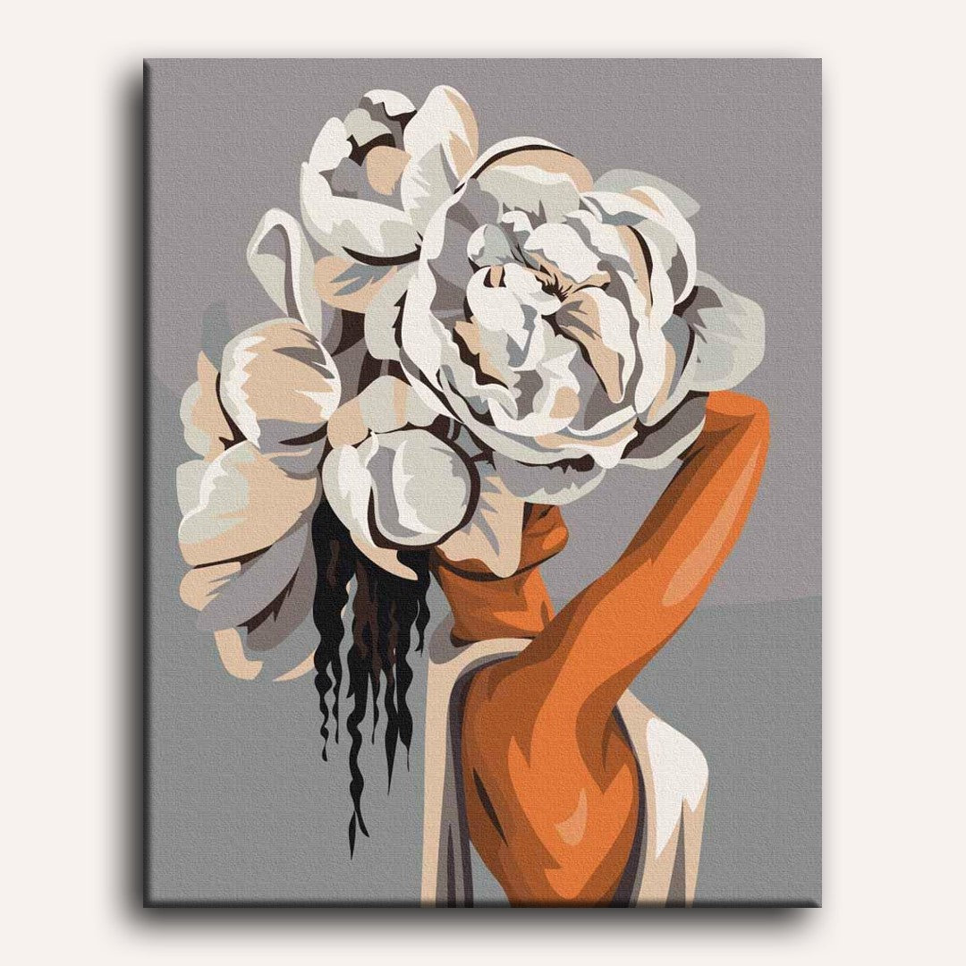 Femme en Blanc - Peinture par numéro Maison Artsen