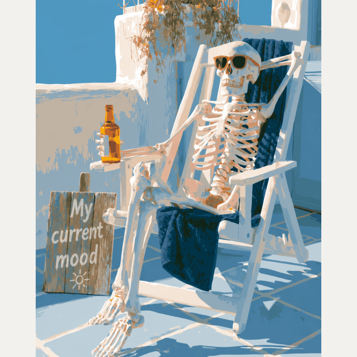 Peinture par numéro adulte Humeur du Moment, visuel complet du design — Maison Artsen