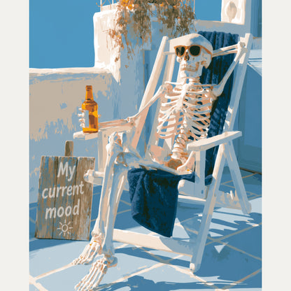 Peinture par numéro adulte Humeur du Moment, visuel complet du design — Maison Artsen