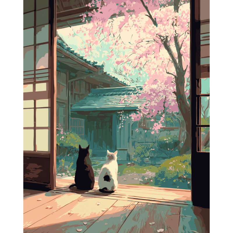 Sérénité Japonaise - Tableau peinture par numéro