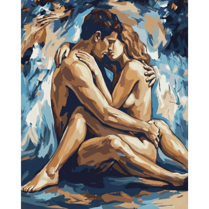 Peinture par numéro Amoureux passionnés - Maison Artsen