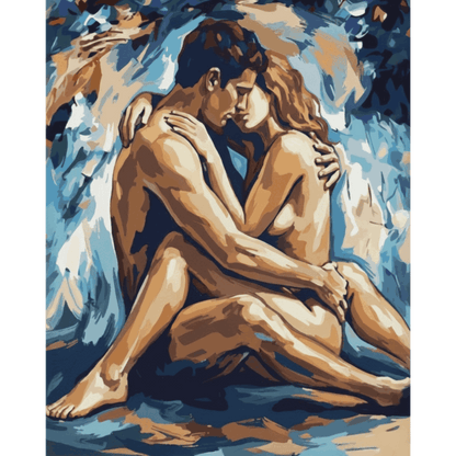 Peinture par numéro Amoureux passionnés - Maison Artsen