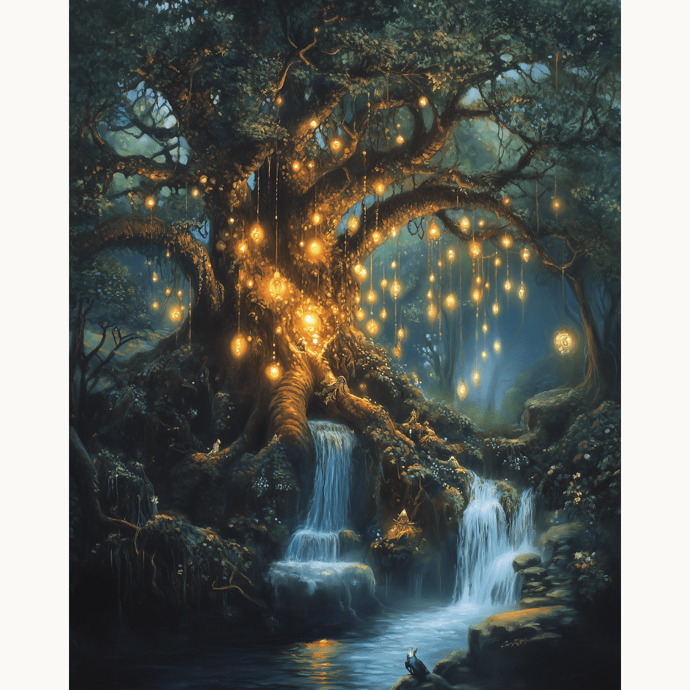 Peinture par numéro Arbre des âmes - Toile sur châssis - Maison Artsen
