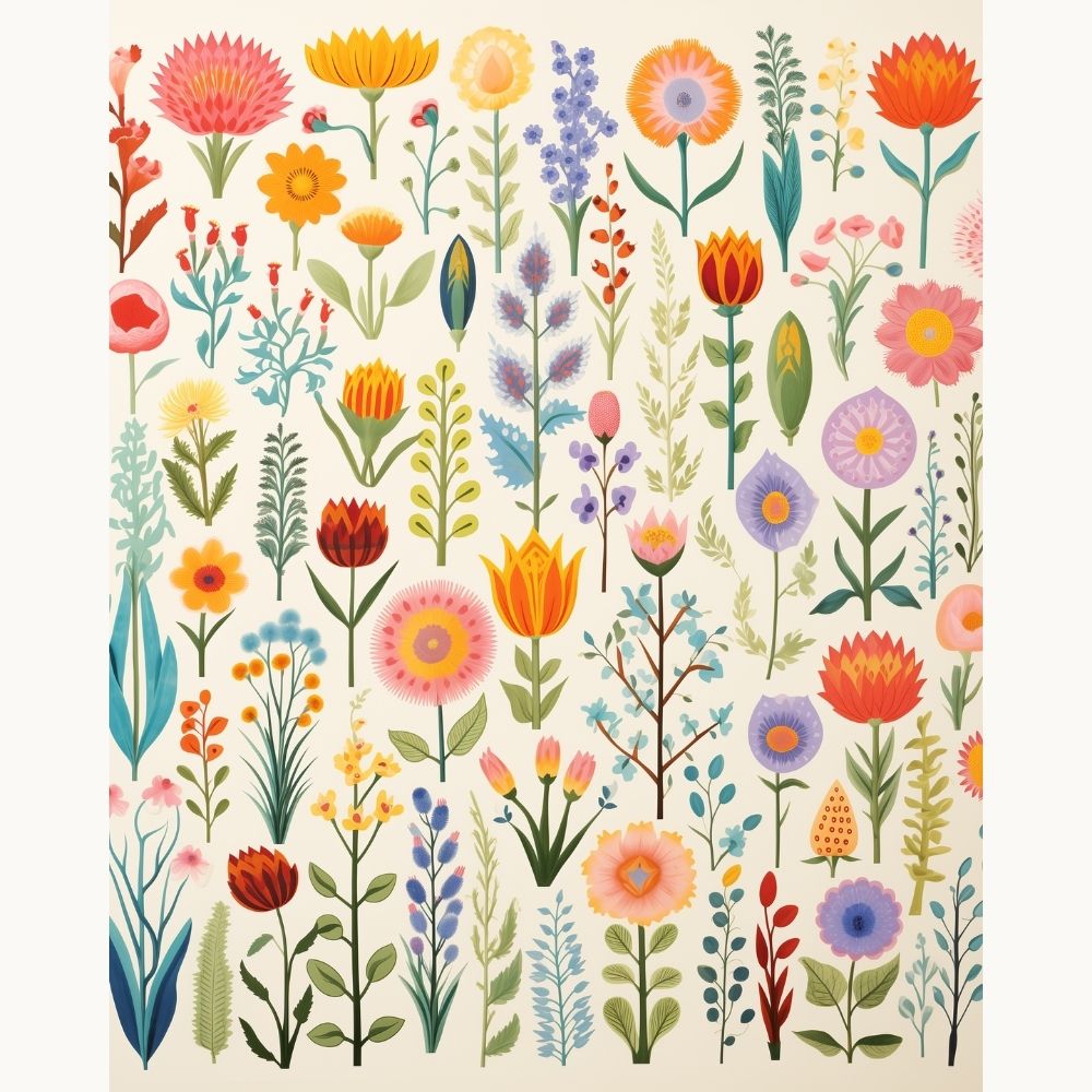 Peinture par numéro Collection de fleurs - Toile sur châssis - Maison Artsen