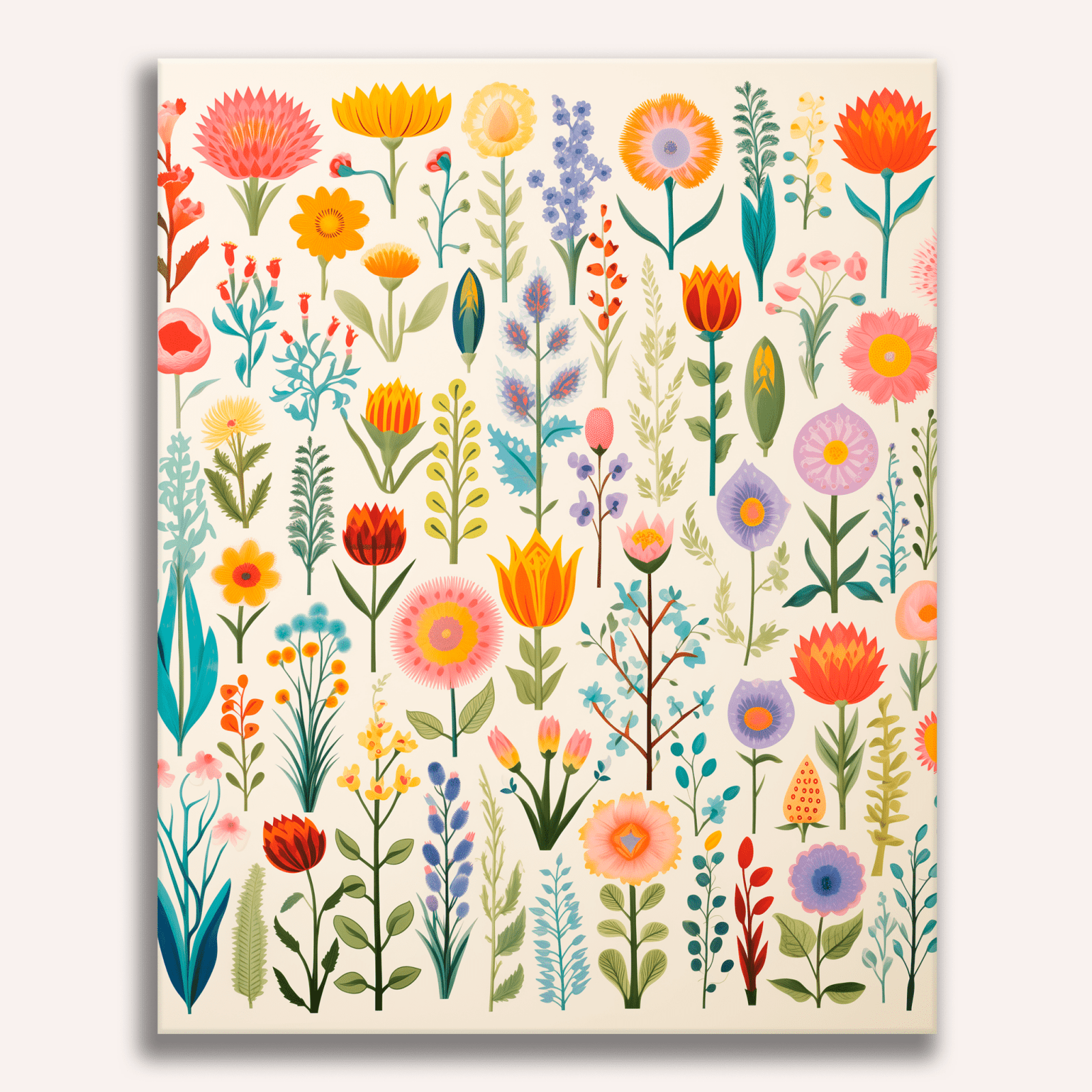 Peinture par numéro Collection de fleurs - Maison Artsen