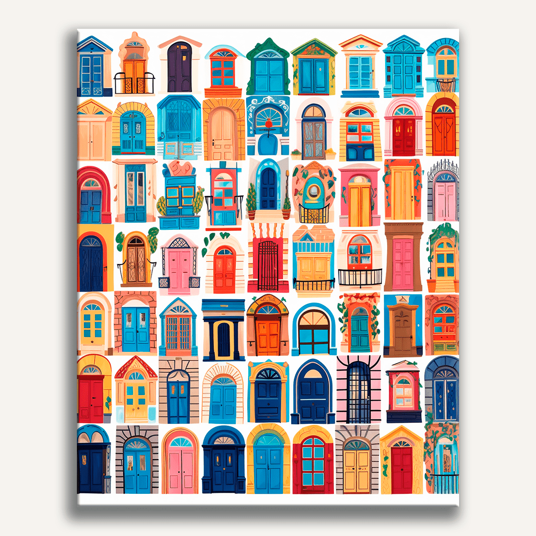 Peinture par numéro Collection de portes - Maison Artsen