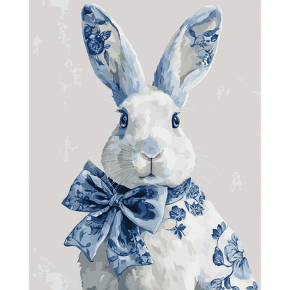 Peinture par numéro Lapin de Delft - Maison Artsen
