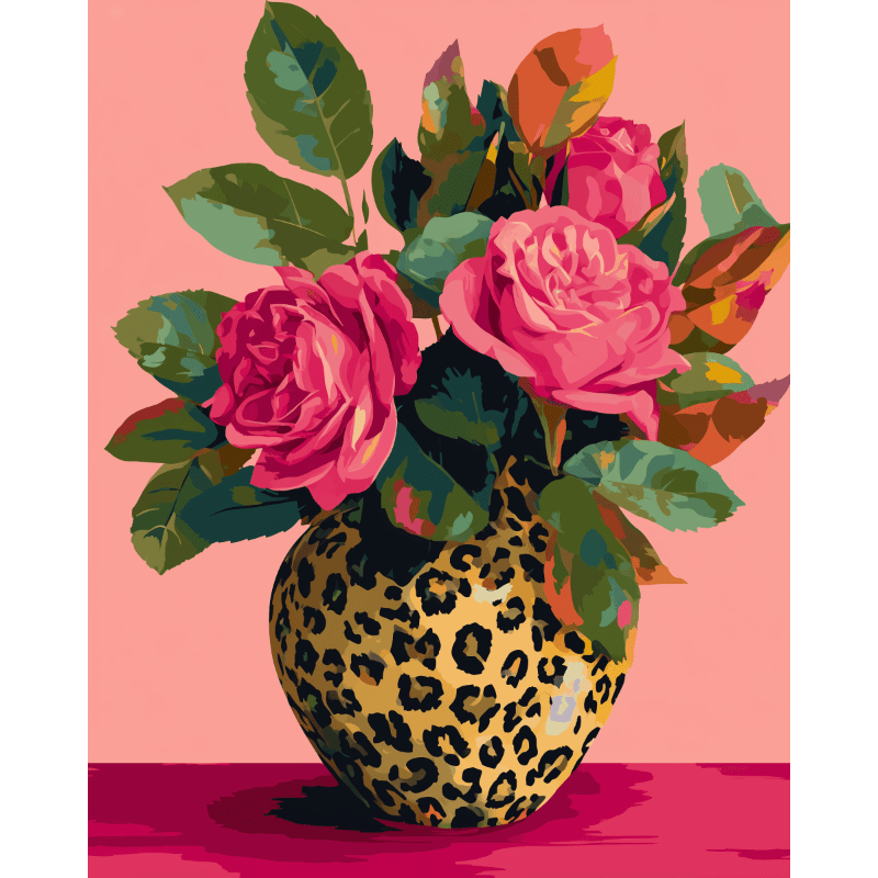 Peinture par numéro Roses sauvages - Maison Artsen