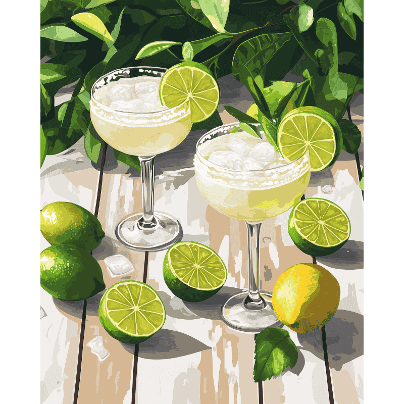 Margaritas - Tableau peinture par numéro
