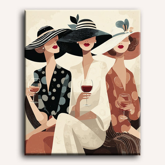 Peinture par numéro adulte Moment de Vin, toile tendue 30×40 cm — Maison Artsen