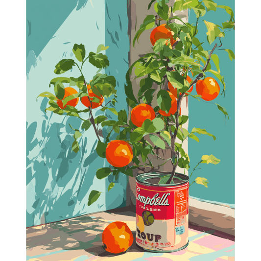 Oranges en Bocal - Peinture par numéro Maison Artsen